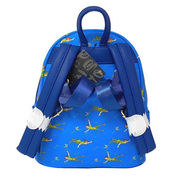 Loungefly Disney Peter Pan and Tinker Bell AOP Mini Backpack - Picture 2 of 10